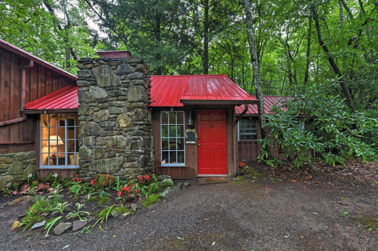 Serene Creekside Cottage Near Asheville Fire Pit Candler المظهر الخارجي الصورة