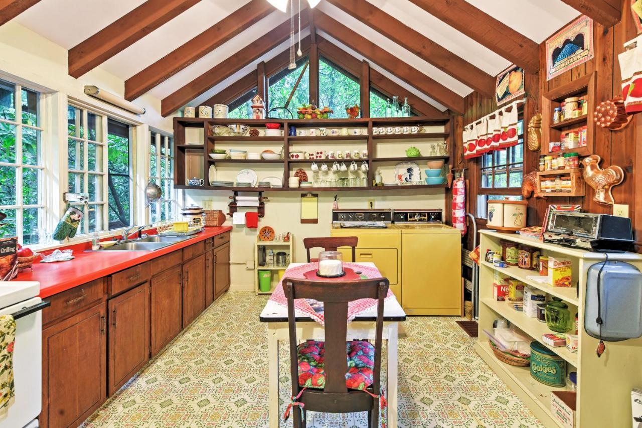 Serene Creekside Cottage Near Asheville Fire Pit Candler المظهر الخارجي الصورة